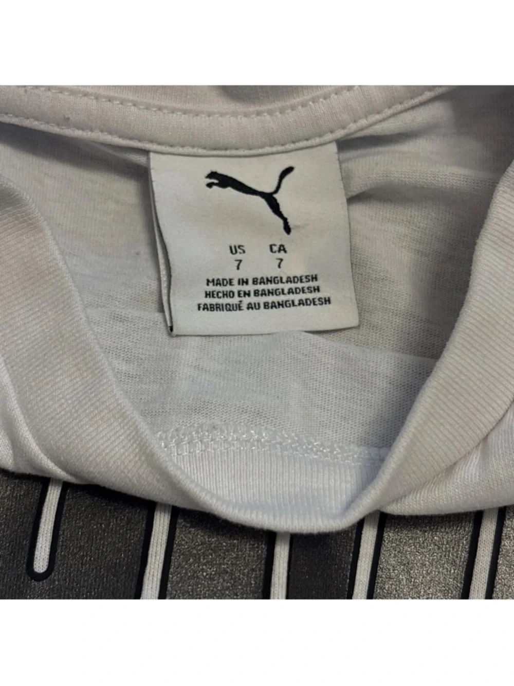 (2) PUMA boys T-shirts & Athletic Shorts Sets Big Logo Sage White Black Size 7 - Picture 16 of 16